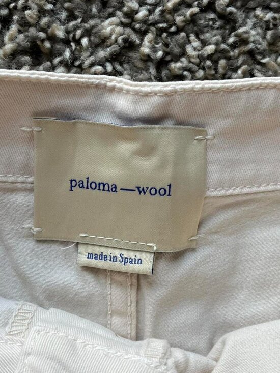 Paloma Wool White High Waisted Jeans Size 36 Interview Coquette Spring Soft Girl - Picture 3 of 8